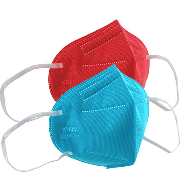KN95 Protective Masks - 5 Per Pack  (Red or Blue)