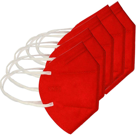 KN95 Protective Masks - 5 Per Pack (Red or Blue)
