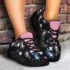 Frenchy the Bulldog Medic Womens Chunky Sneaker - Teal