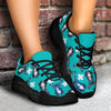 Frenchy the Bulldog Medic Womens Chunky Sneaker - Teal