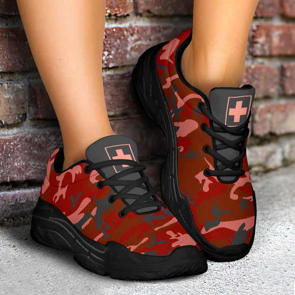 The Dark Camo Warrior Nurse I Chunky™ Women's Sneaker (More Colors)